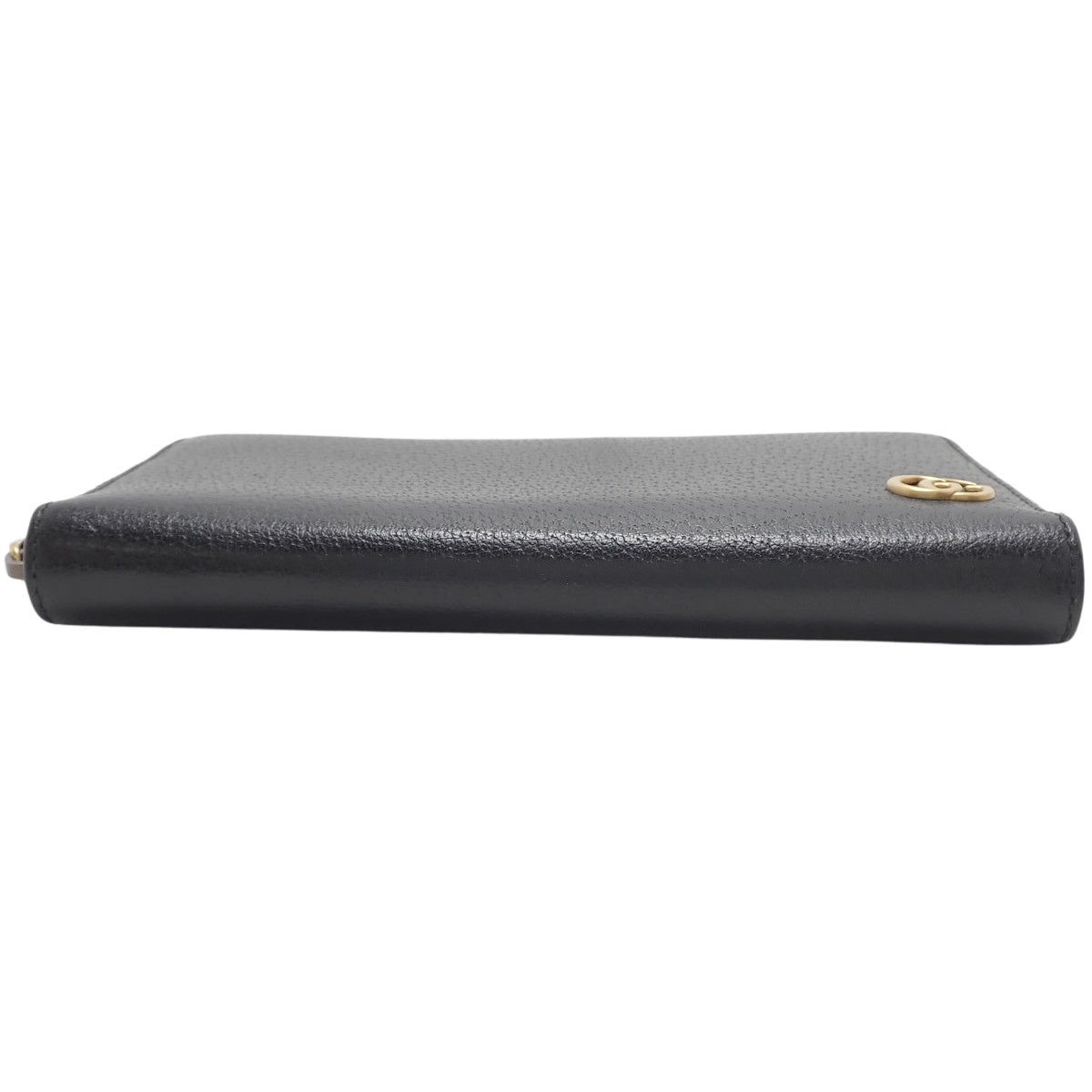 GG Marmont Zip Around Wallet Leather Black 428736