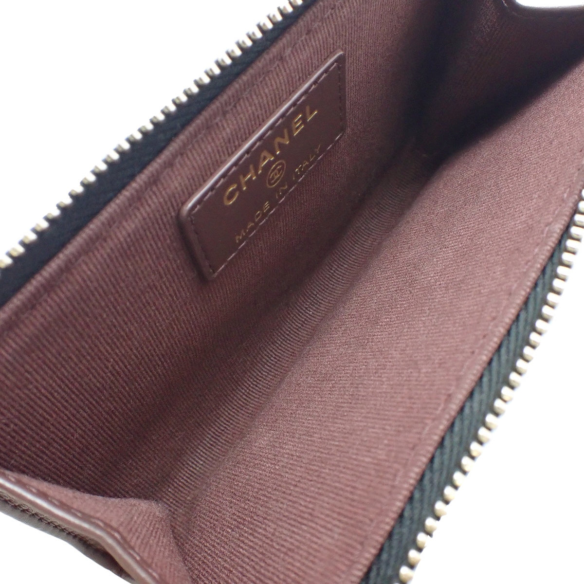 Matelasse Coco Mark Fragment Case, Caviar Skin, Black, AP3179