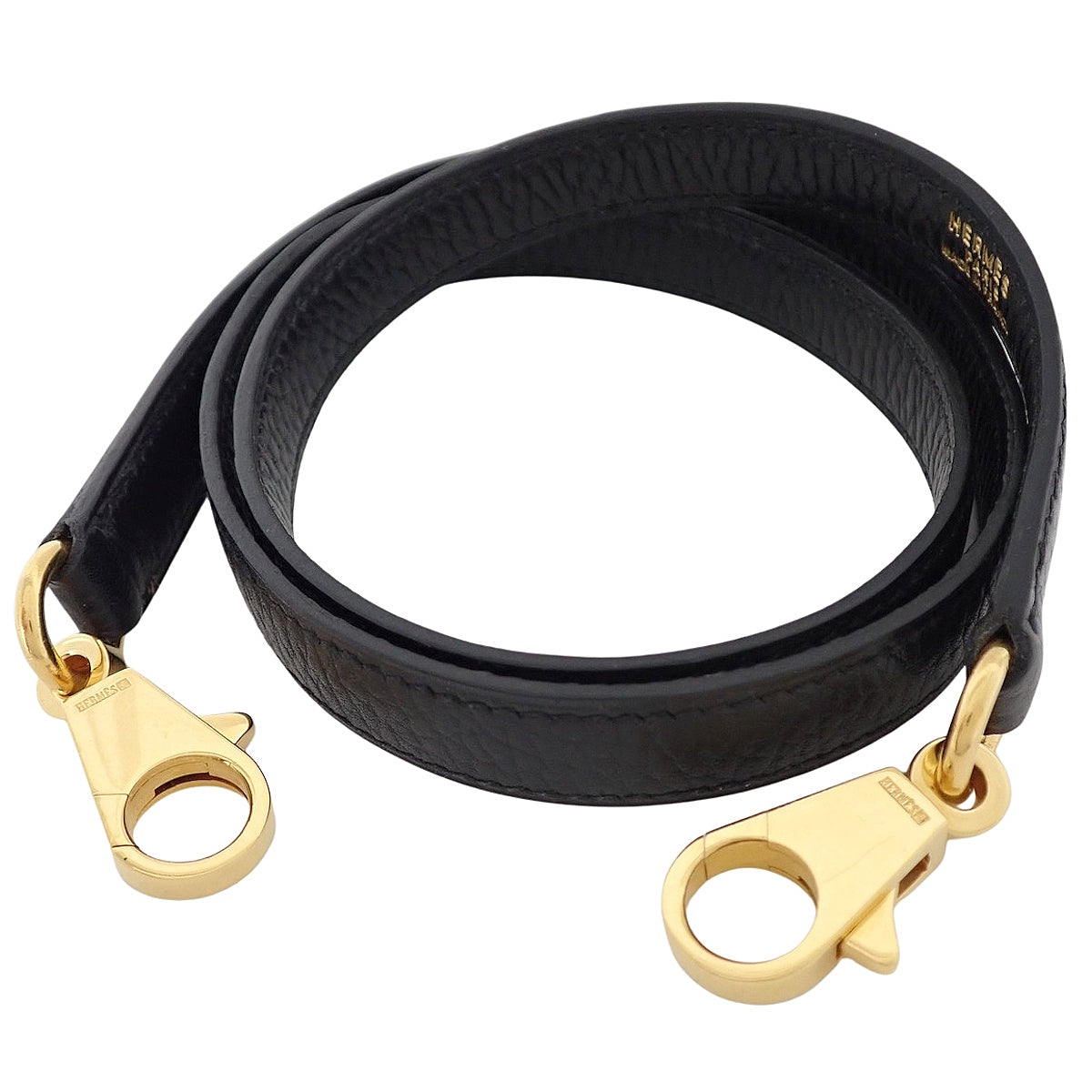 ショルダーストラップ アルデンヌ ブラック ゴールド金具