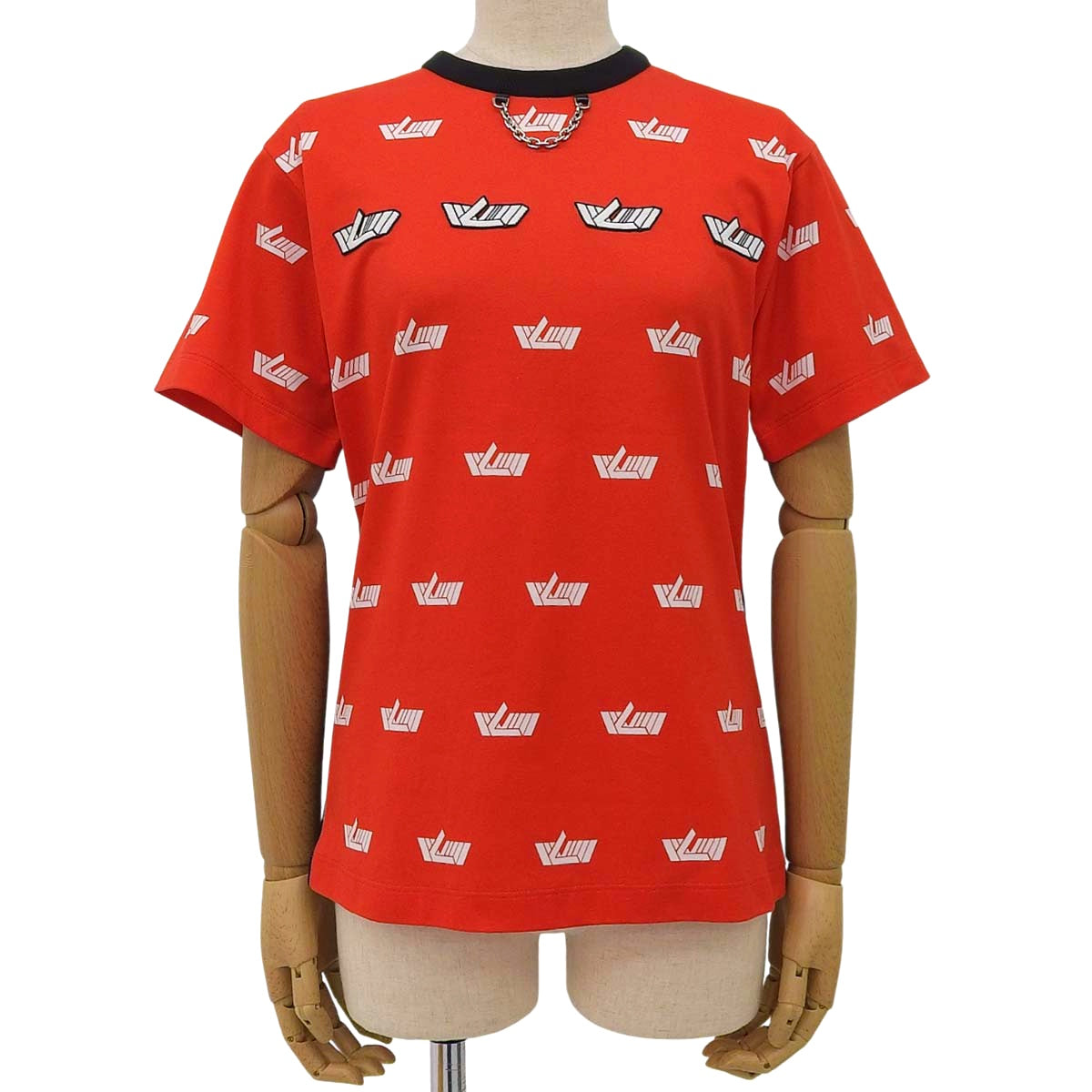 ロゴ総柄 チェーン付 Tシャツ 2022年 XS RW221Ｗ
