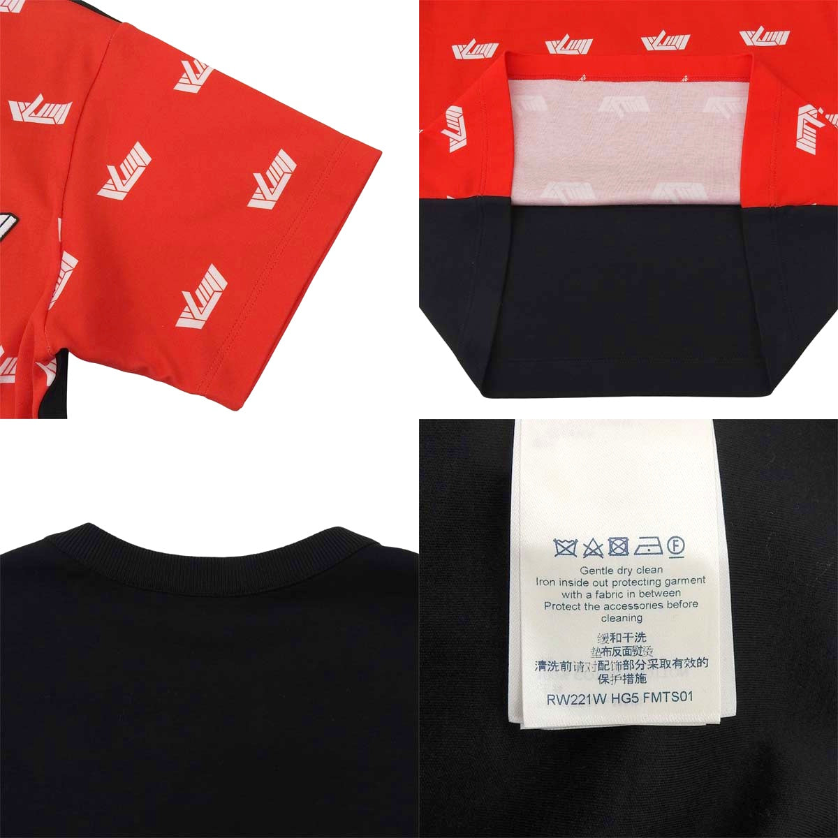 ロゴ総柄 チェーン付 Tシャツ 2022年 XS RW221Ｗ