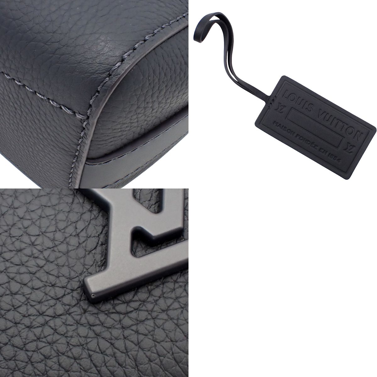 Aerogram Takeoff 粒面皮革斜挎包，海军蓝，M21363