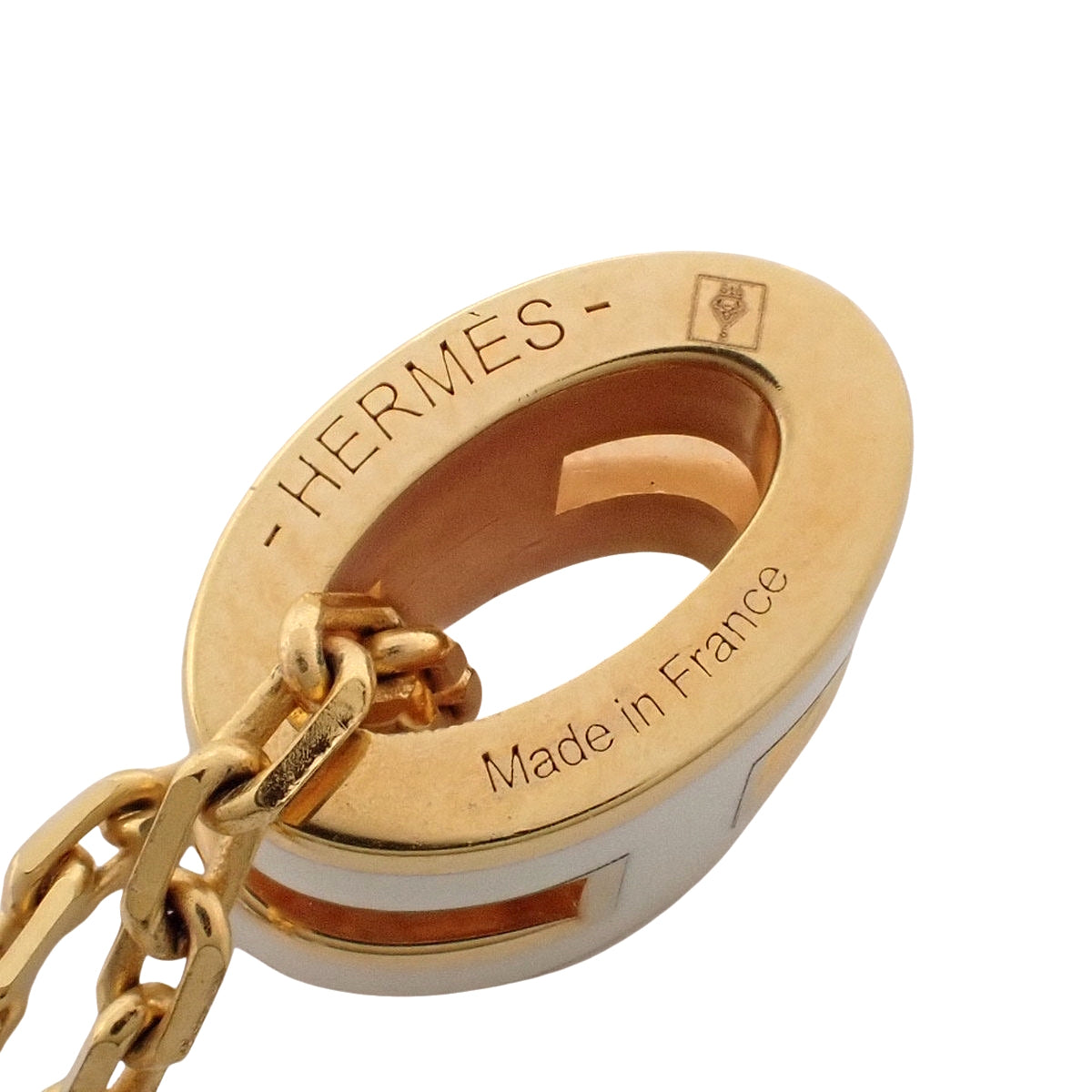 迷你流行灰烬 H 项链 金属 (GP)