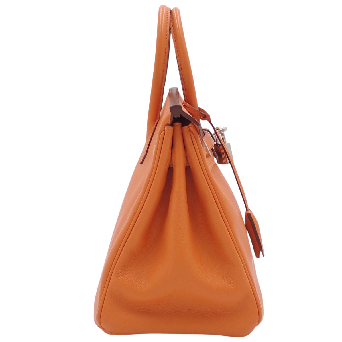 バーキン25 トリヨンクレマンス パラジウム金具 オレンジ M刻印