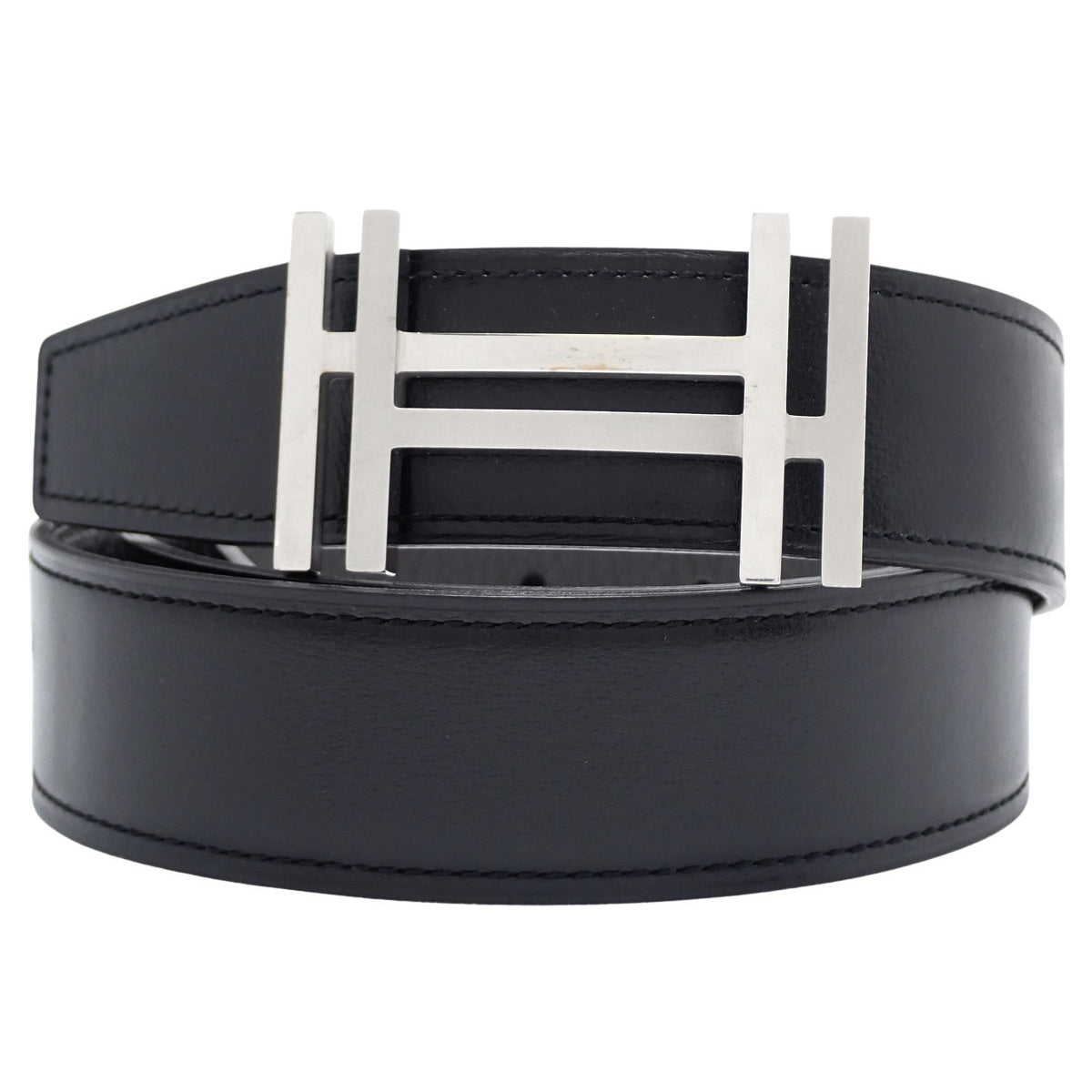 H・オ・カレ ベルト 32 レザー トリヨンクレマンス エタン D刻印