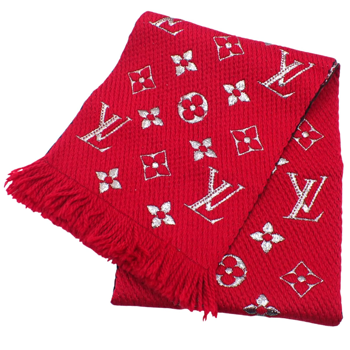 モノグラム エシャルプ・ロゴマニア シャイン ウール シルク ポリエステル M75832