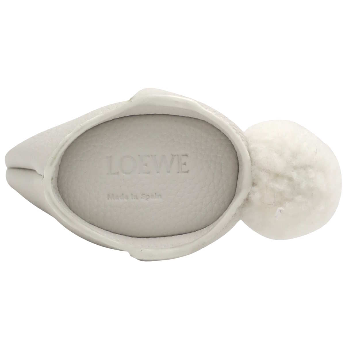 米白色皮革兔子造型零钱包