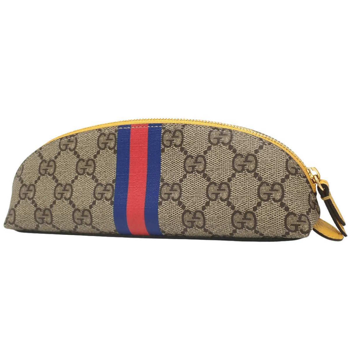 GG Supreme Disney Collaboration Pencil Case, Beige and Yellow, 662129