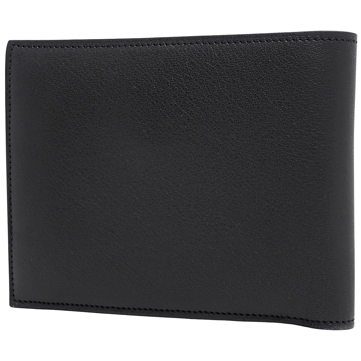 Cabochon Bi-fold Wallet in Black and Bordeaux Calfskin (L3000595)