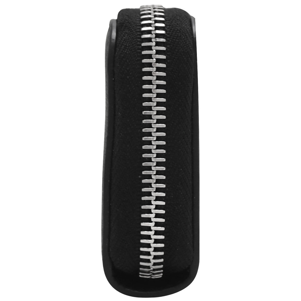 Logo coin purse in soft grain leather, NERO 2MM003