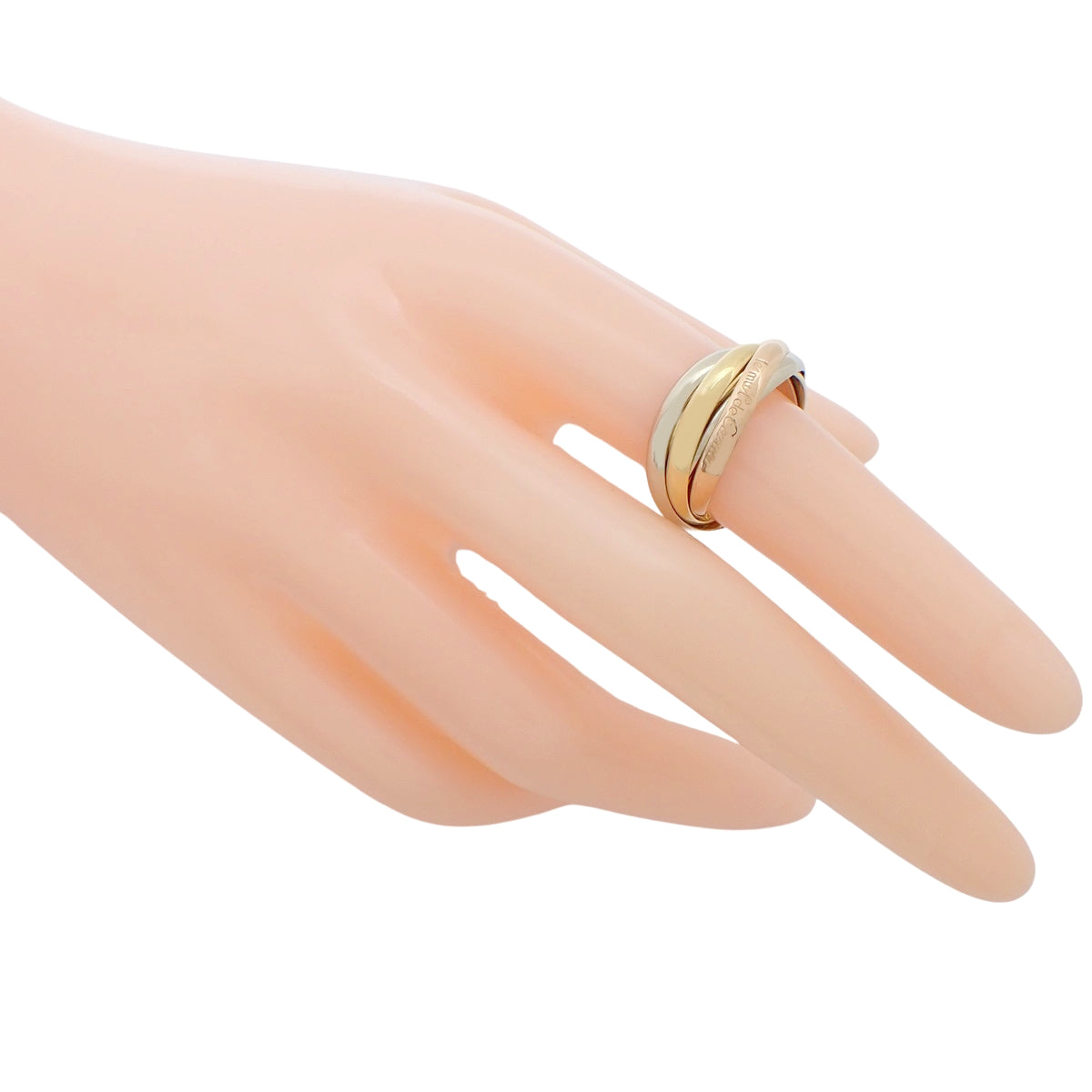 les must de Cartier トリニティリング K18YG K18PG K18WG 9.4g