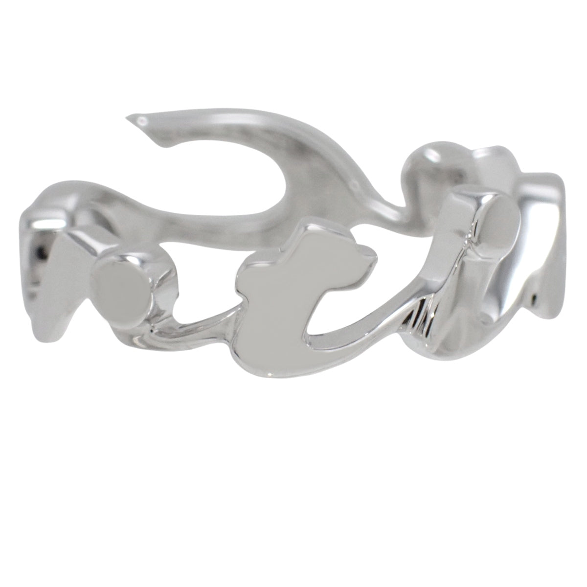 シグネチャー リング ホワイトゴールド K18WG 4.5g