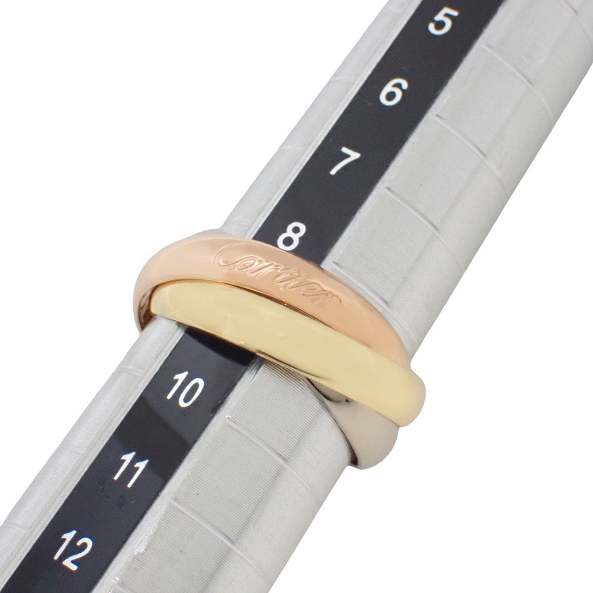 Trinity 戒指 经典款 黄金 K18YG 玫瑰金 K18PG 白金 K18WG 49号 7.4克