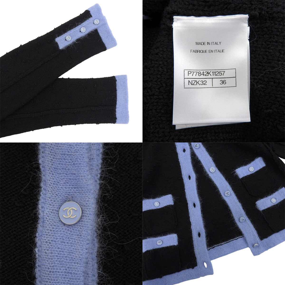 バイカラー カーディガン 36 P77