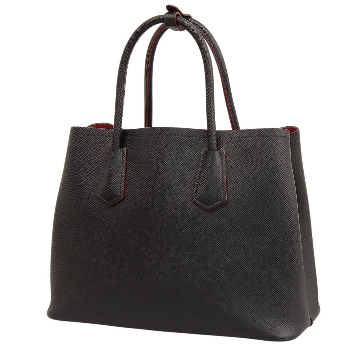 ドゥーブレ ミディアムバッグ サフィアーノレザー NERO/FUOCO 1BG775