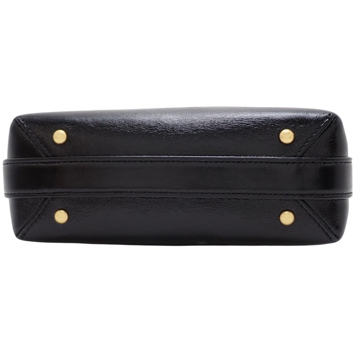 Matelasse Coco Mark Top Handle Mini Bag in Vintage Lambskin Black