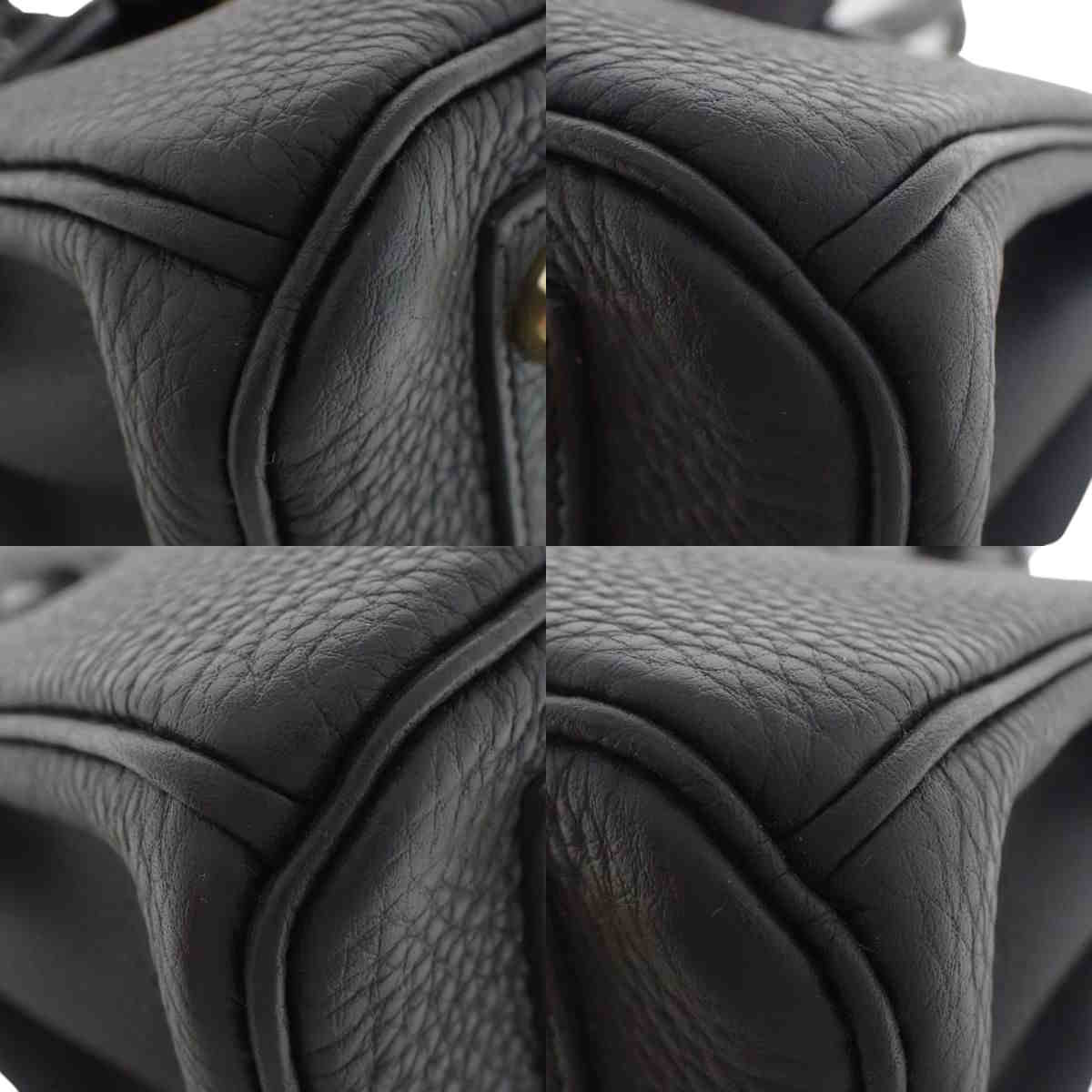 Birkin 25 Touch Togo 鳄鱼皮哑光黑色金配件 Y 字印记