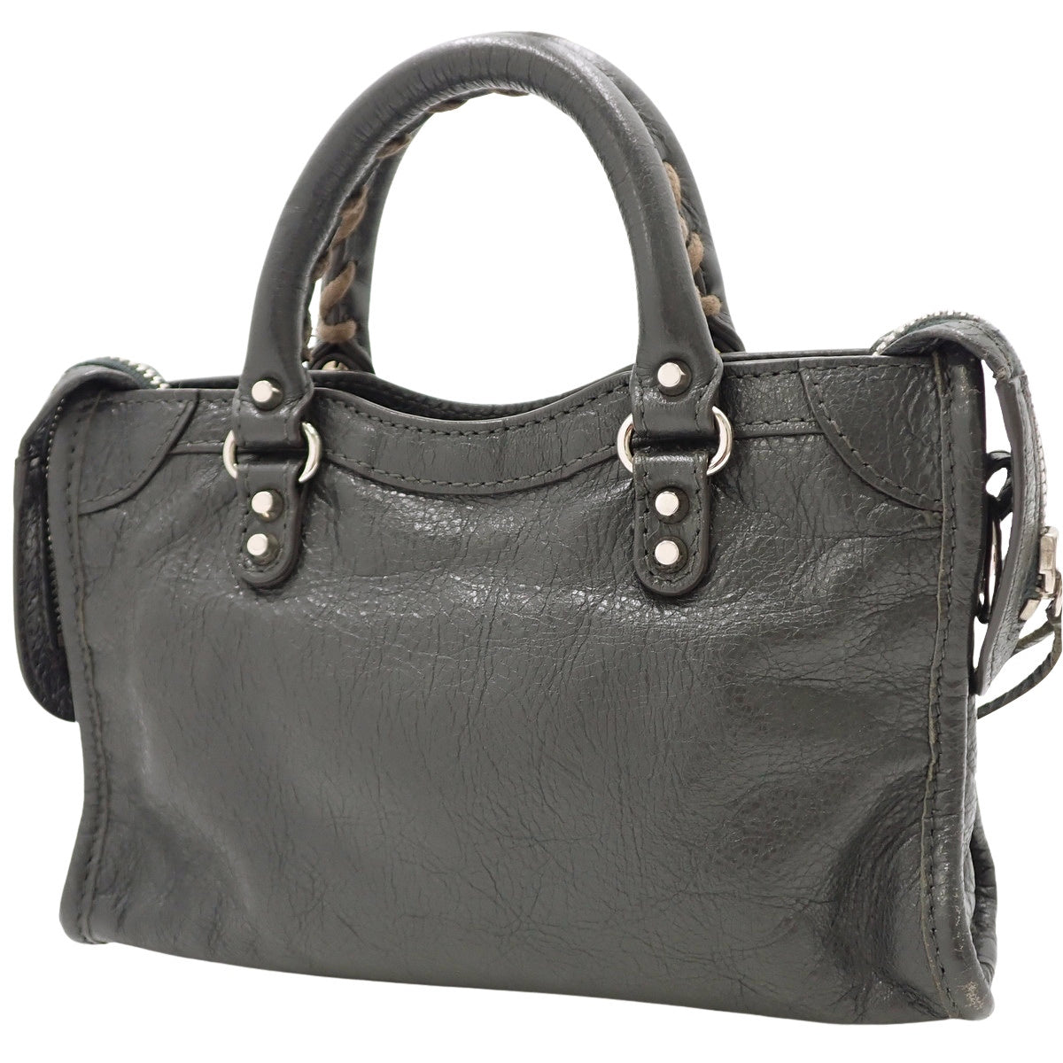 クラシック ナノシティ レザー グレー 505555