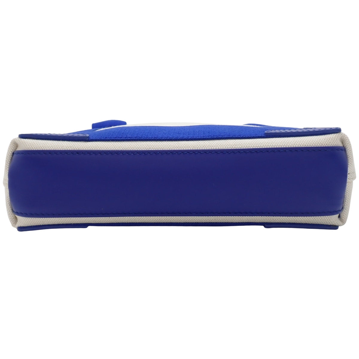 ネイビーカバ XS カーフ キャンバス オフホワイト ブルー 390346