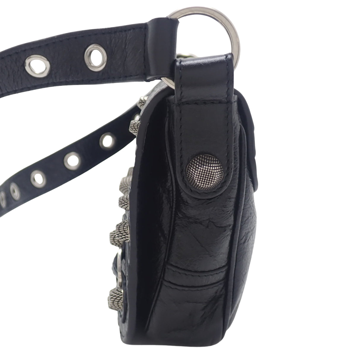 Le Cagole Flap Bag XS Arena Lambskin Black 719082