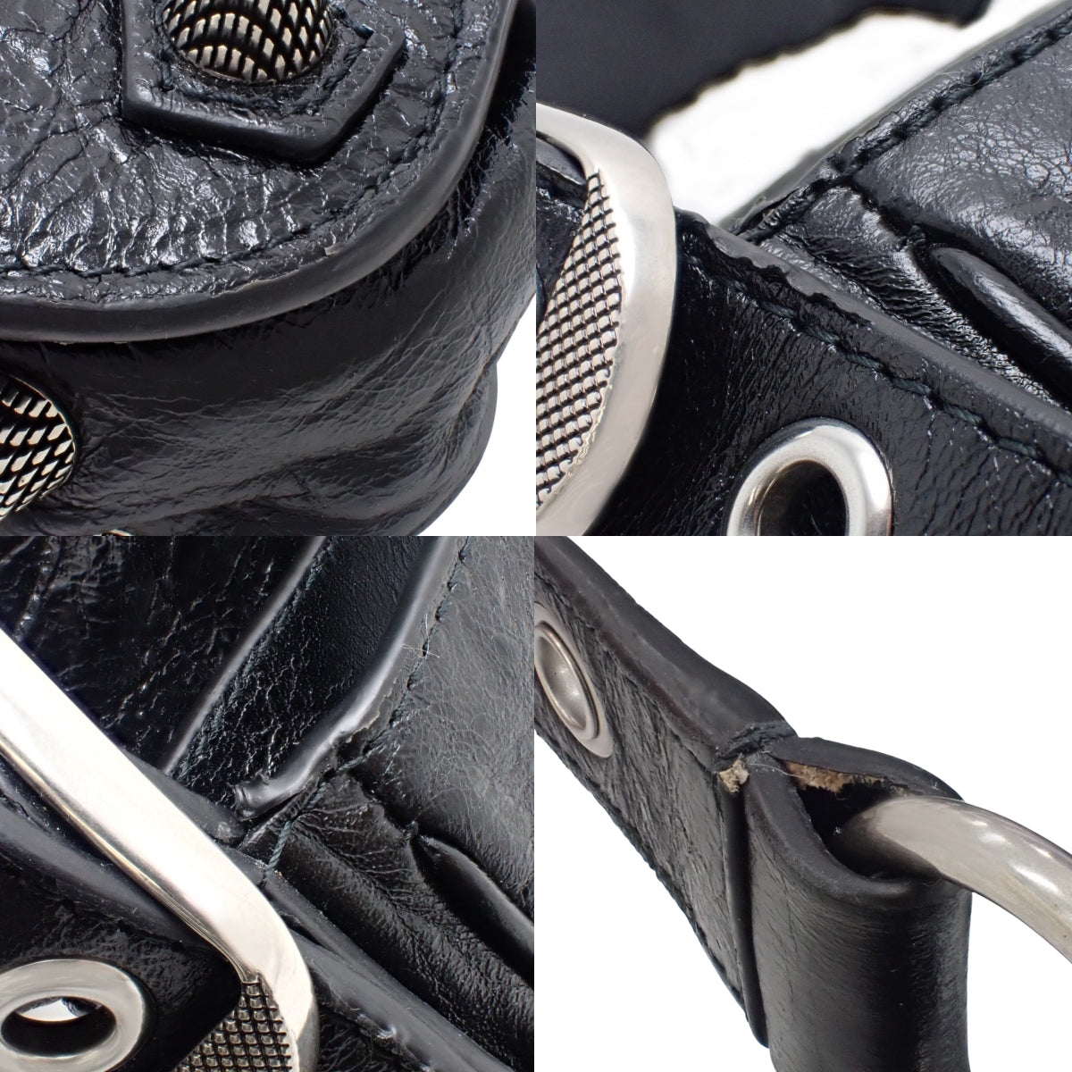 Le Cagole Flap Bag XS Arena Lambskin Black 719082