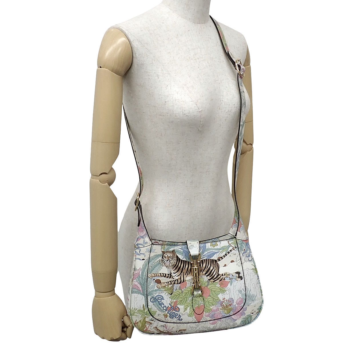 タイガー ジャッキー1961 小号单肩包 牛皮 白色 多色 636709