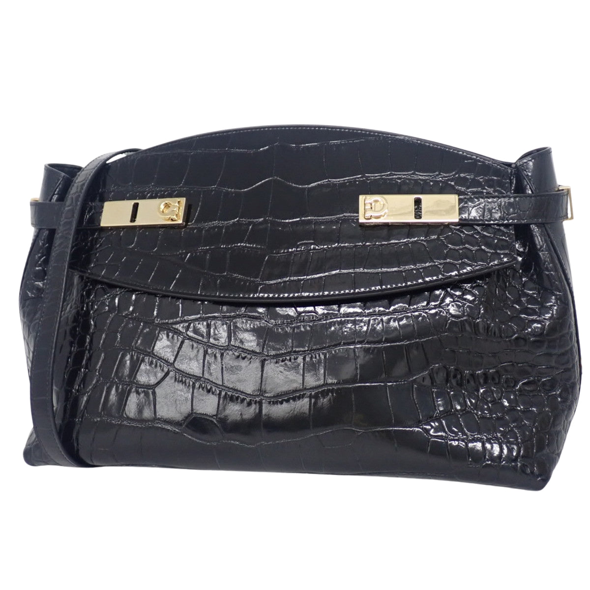 Hug クロスボディ レザー ブラック