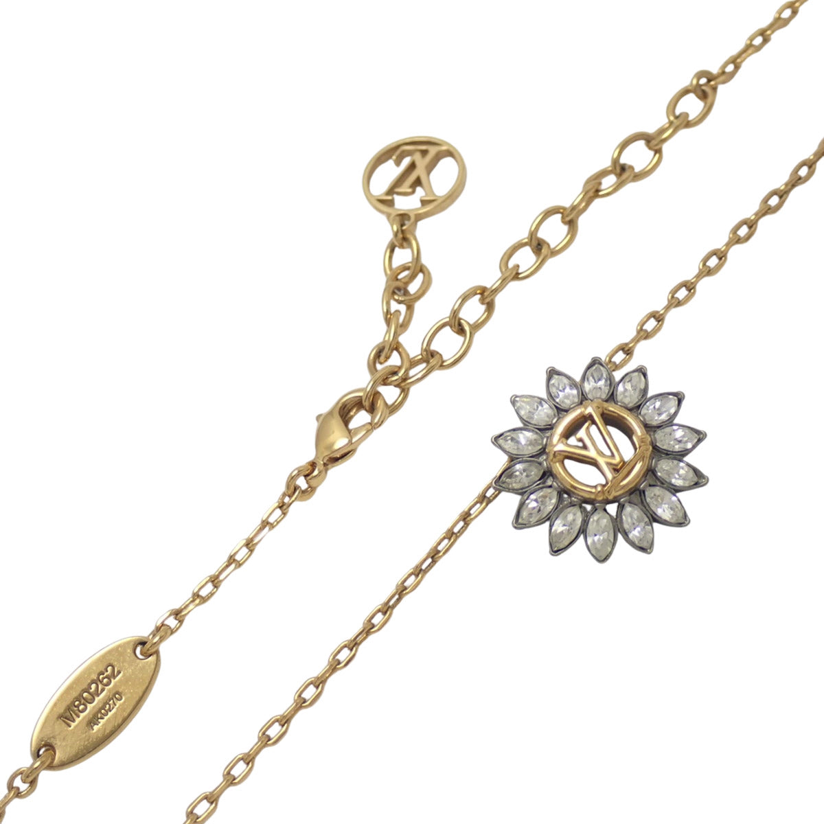 Collier LV Starlight Necklace in Metal (GP) with Rhinestones