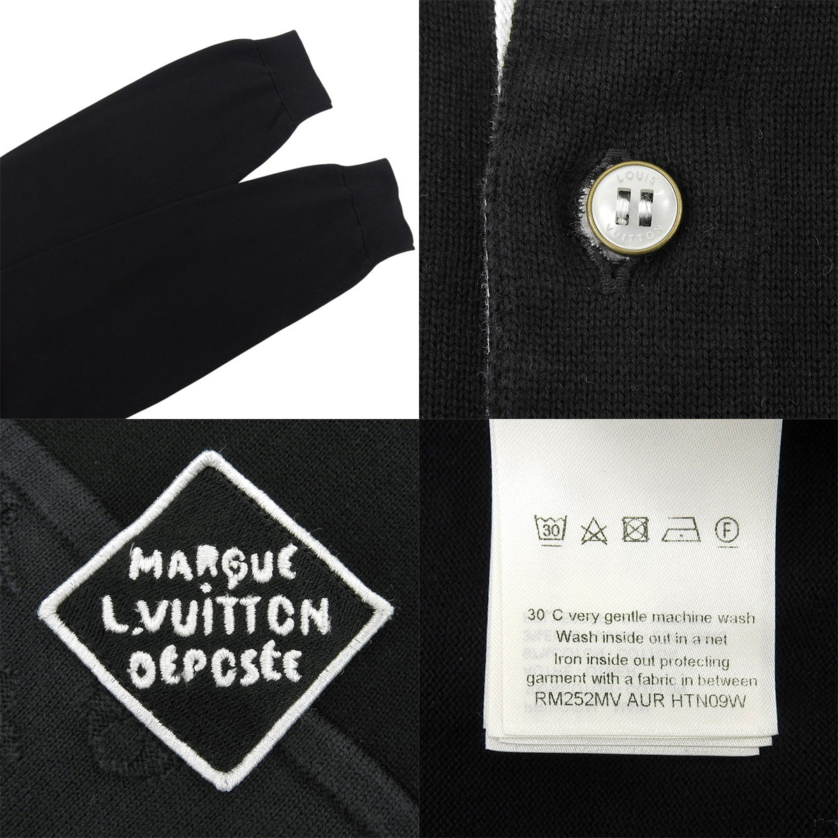 モノグラム ジャカード ロングスリーブポロシャツ 2025年 L 長袖 RM252MV