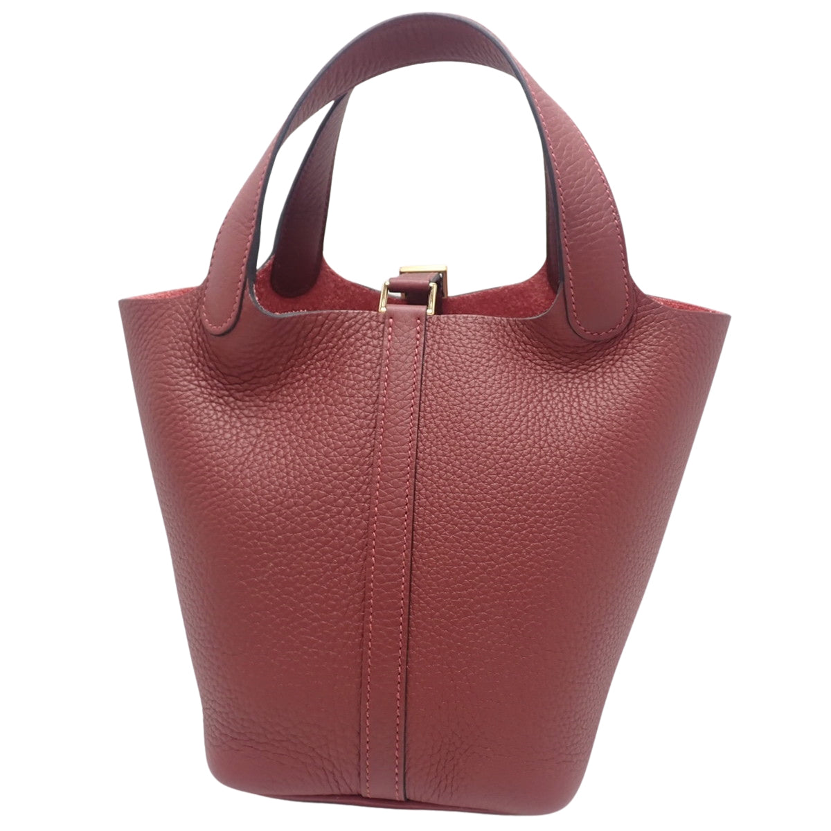 【未使用】ピコタンロックPM トリヨンクレマンス ルージュアッシュ ゴールド金具 W刻印