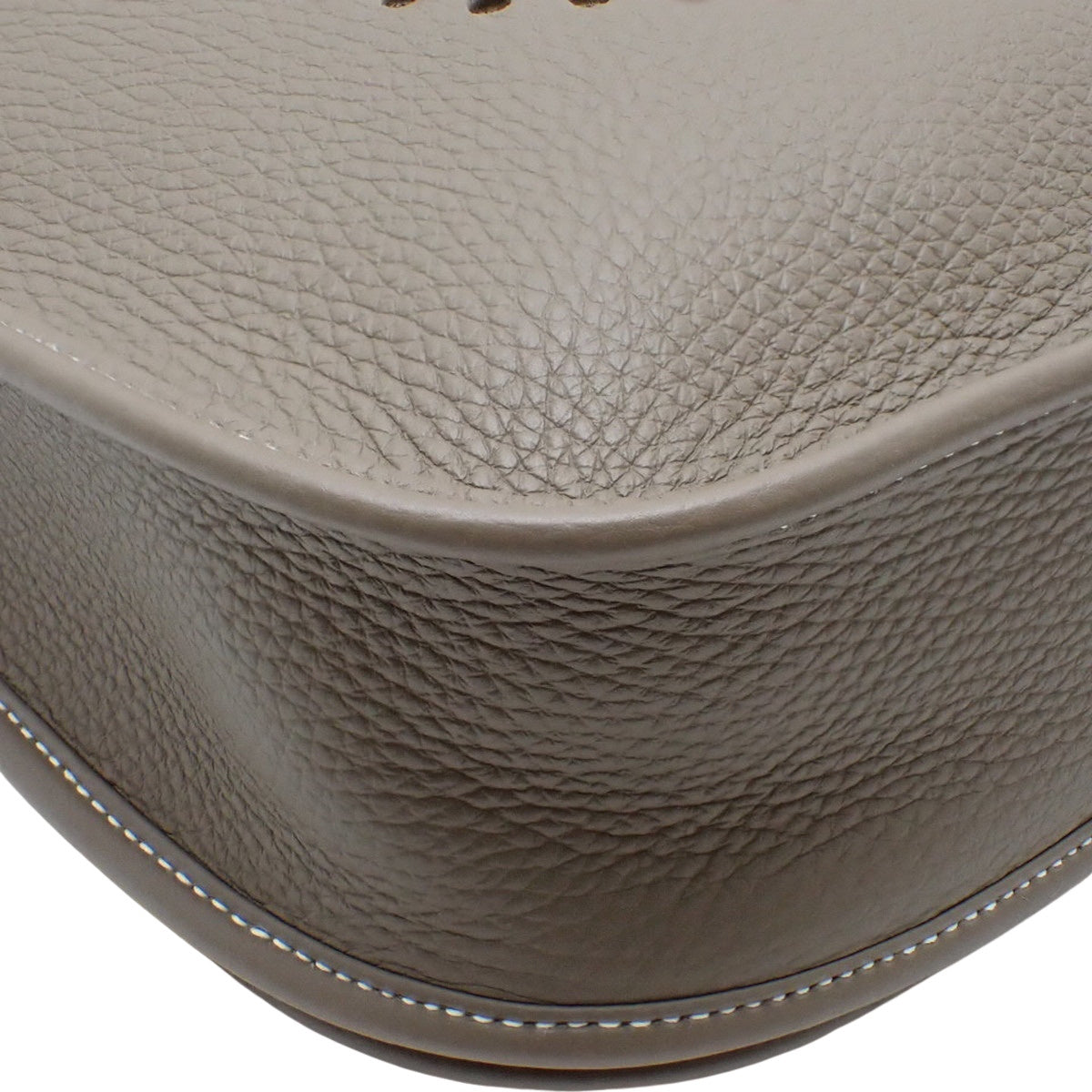 Evelyn 3PM Taurillon Clemence Etoupe/Etoupe Gold Hardware Double Stamp