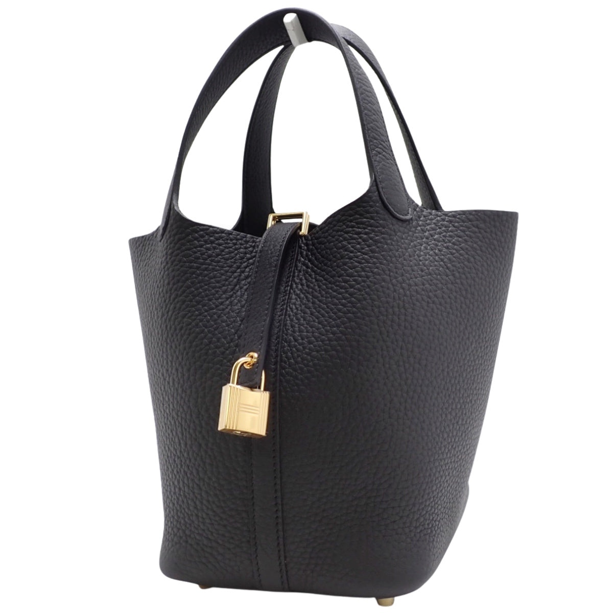 【新品】ピコタンロックPM K刻印 トリヨンクレマンス ブラック ゴールド金具