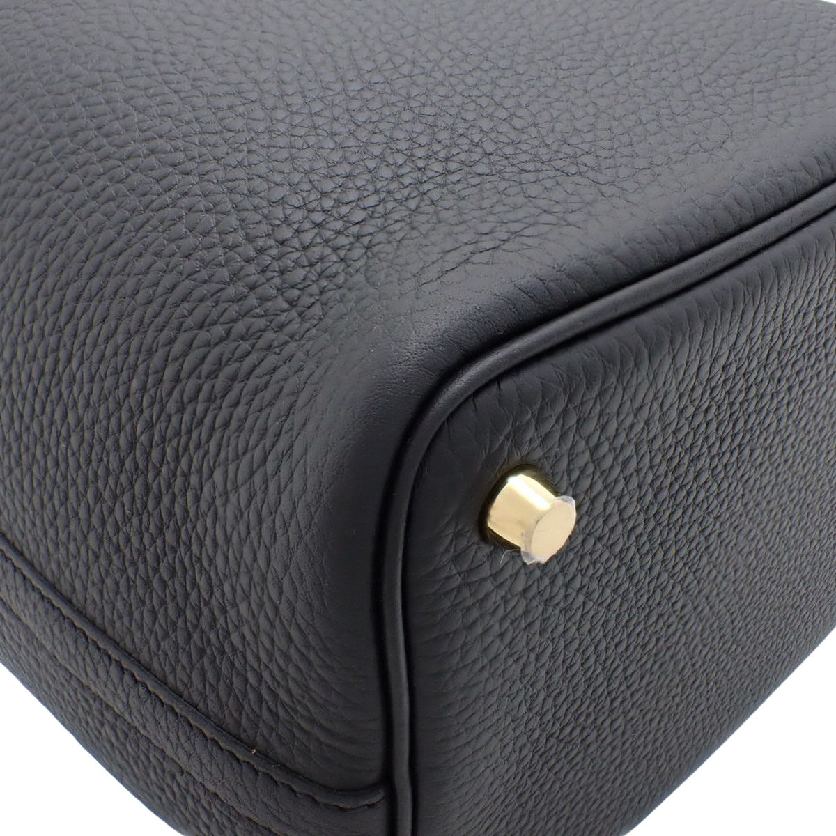 【新品】ピコタンロックPM K刻印 トリヨンクレマンス ブラック ゴールド金具