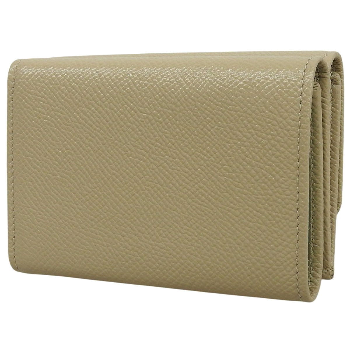 Bvlgari Bvlgari Tri-fold Wallet Leather Beige 289064