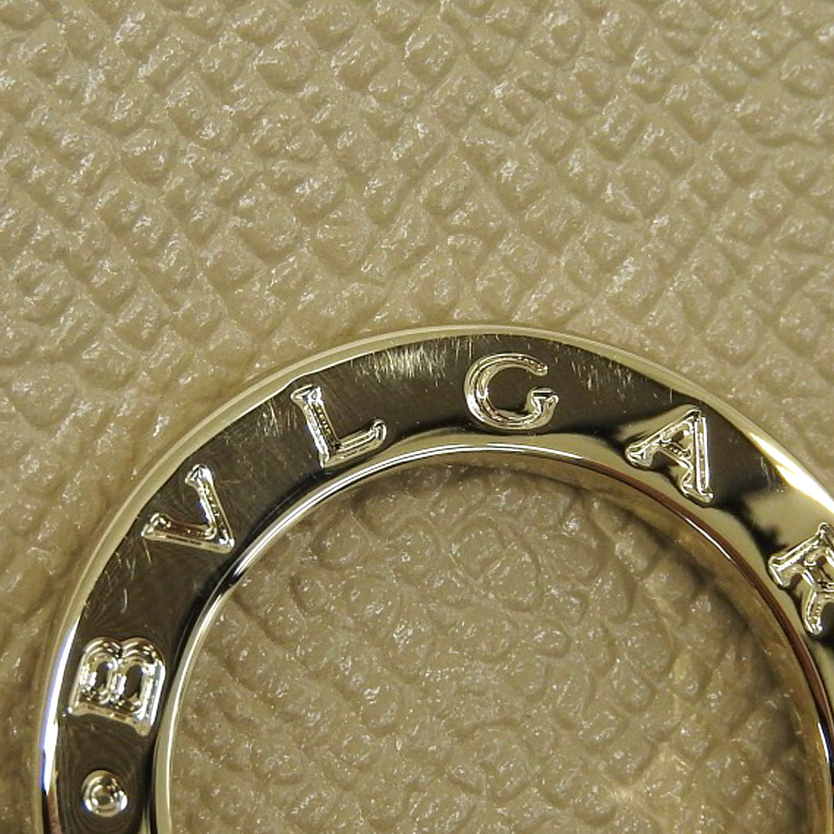 ブルガリブルガリ 三つ折り財布 レザー ベージュ 289064