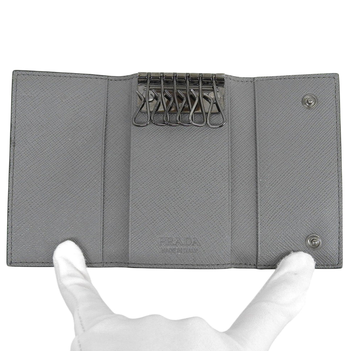 6連キーケース サフィアーノレザー NERO 2PG222