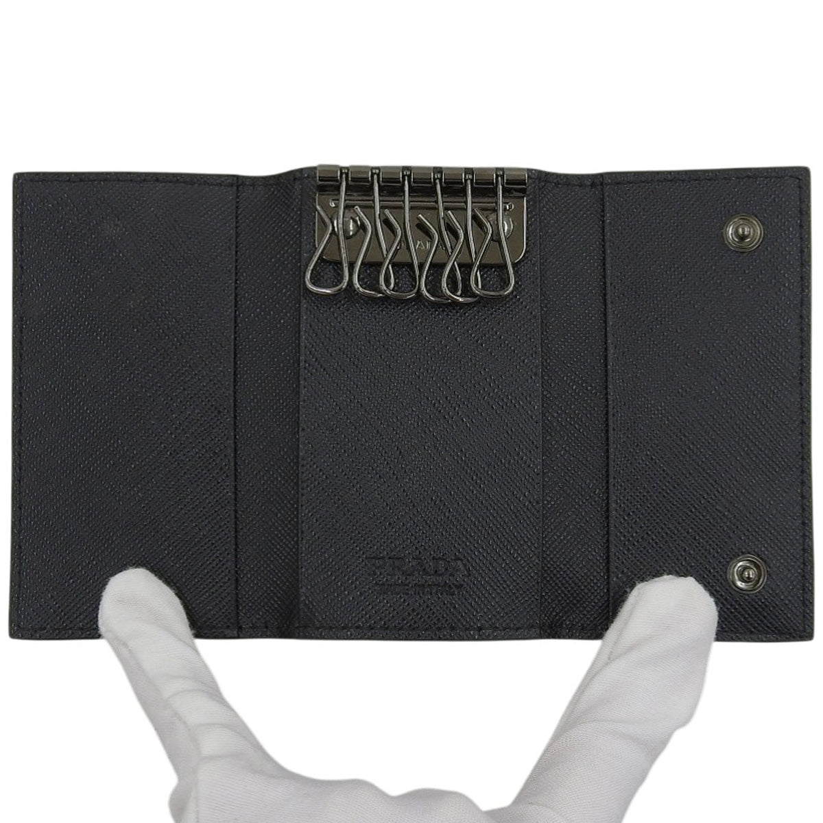 6环钥匙包，Saffiano皮革，NERO 2PG222