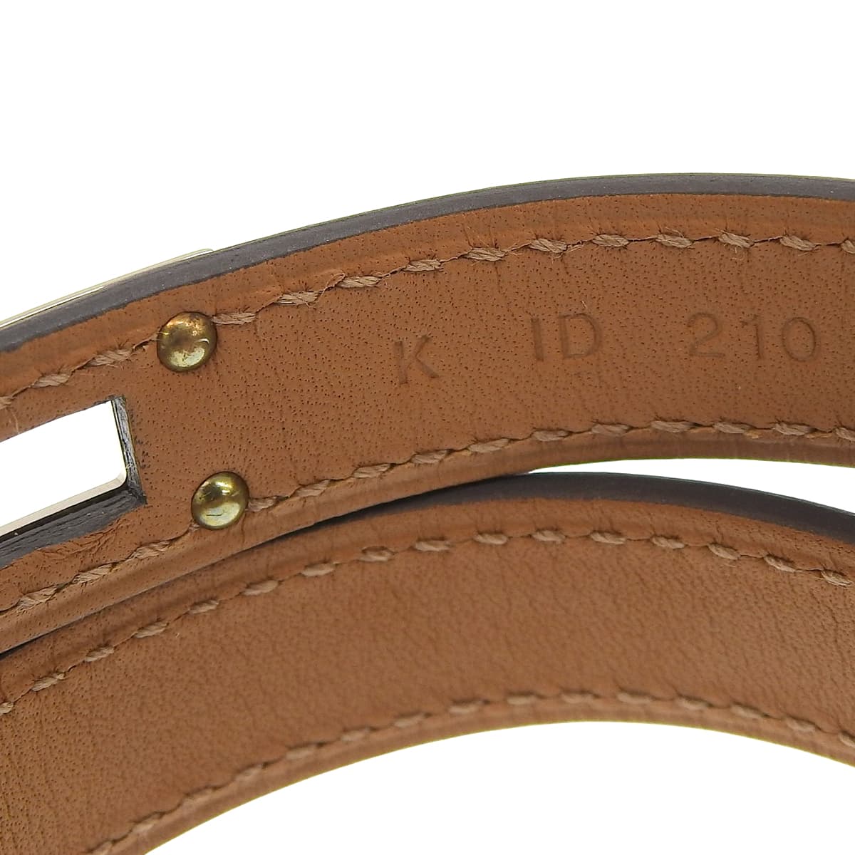 Kelly Bracelet Double Tour Metal (GP) Chevre Shamkilite