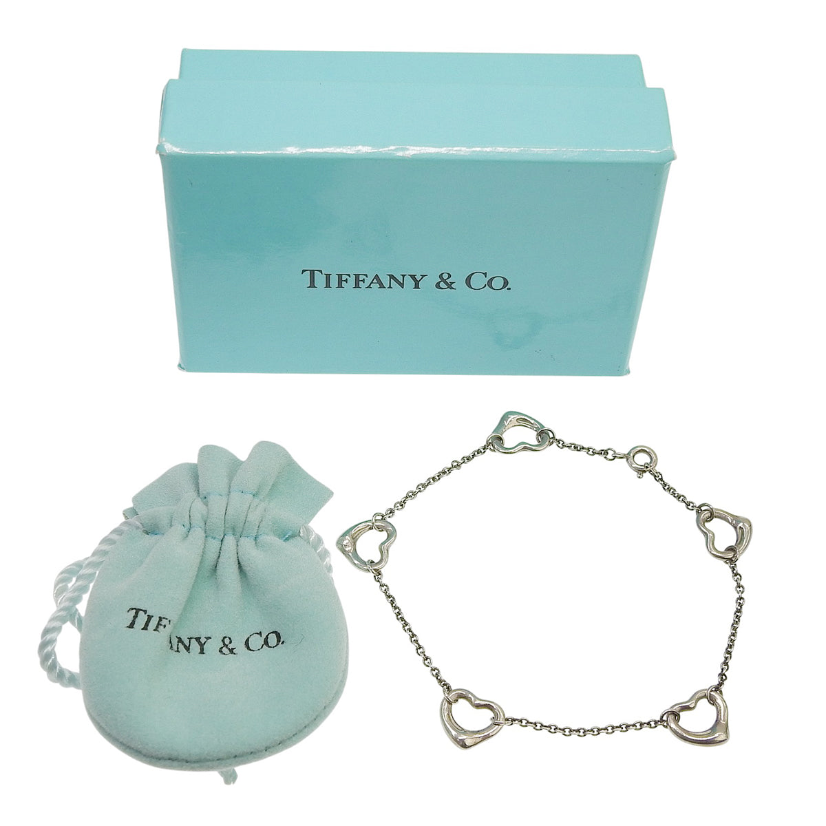 オープンハート ブレスレット シルバー SV925