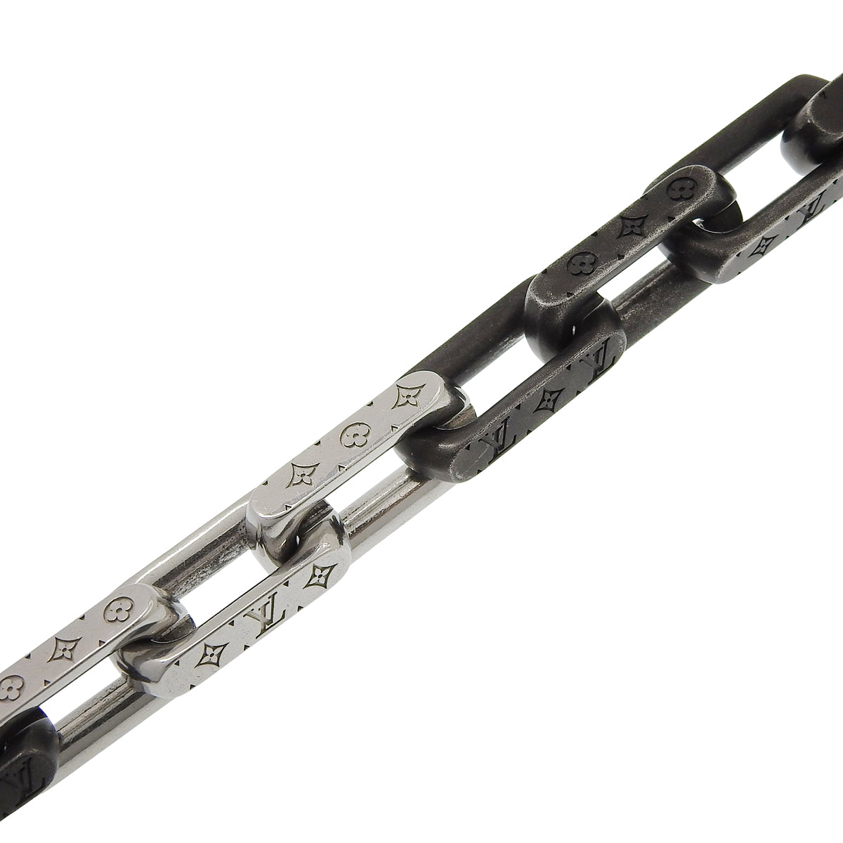 Monogram chain metal bracelet