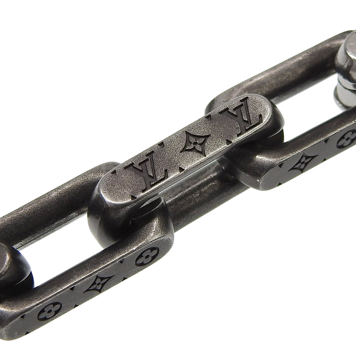 Monogram chain metal bracelet