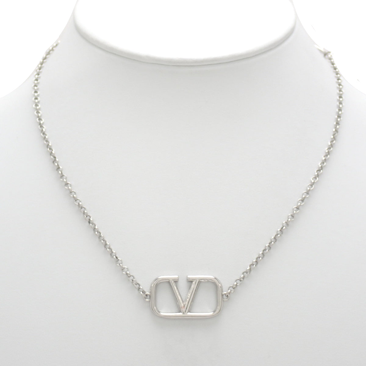 Ｖロゴ シグネチャーネックレス メタル