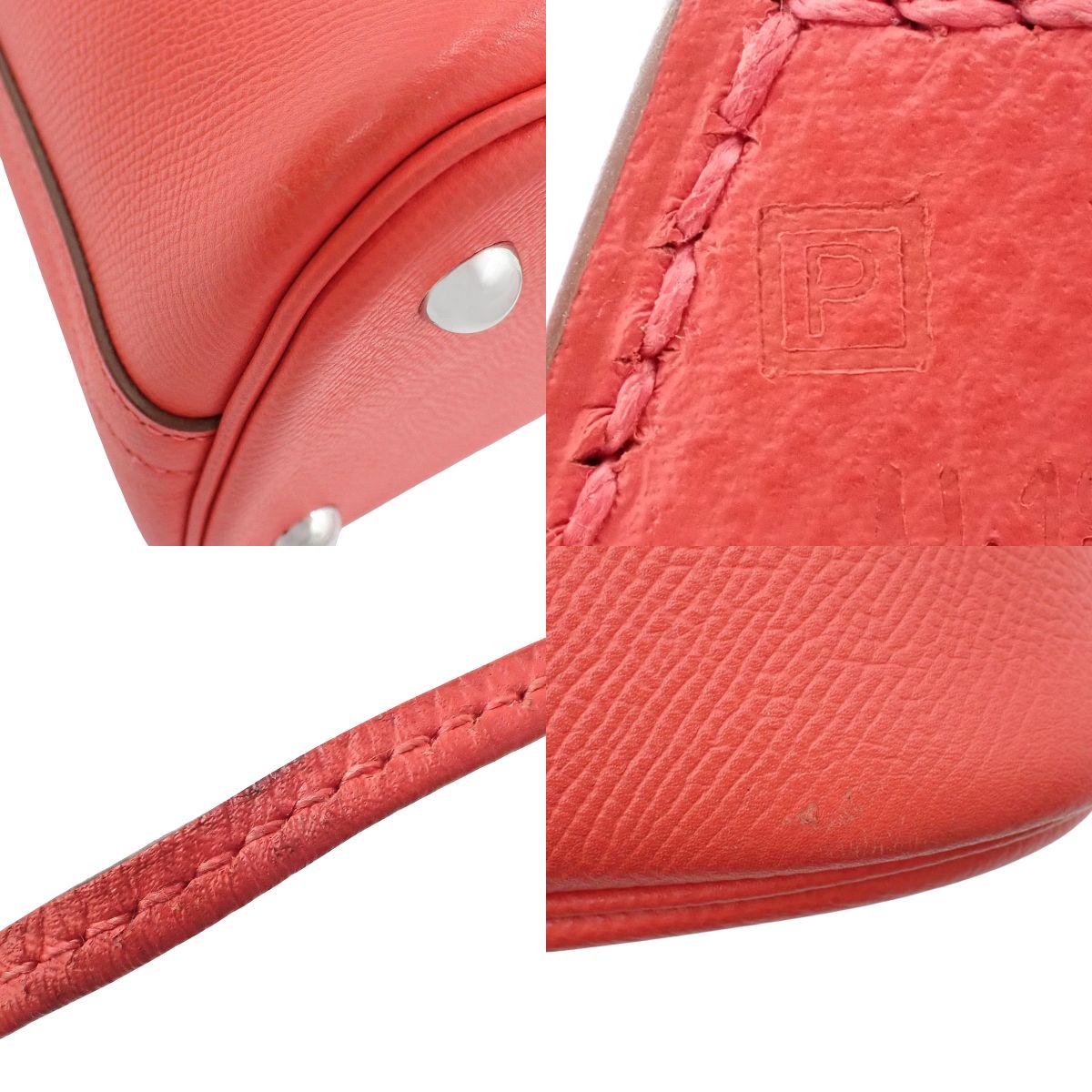 Bolide 31, Epsom leather, Rose Jaipur, silver hardware, P stamp