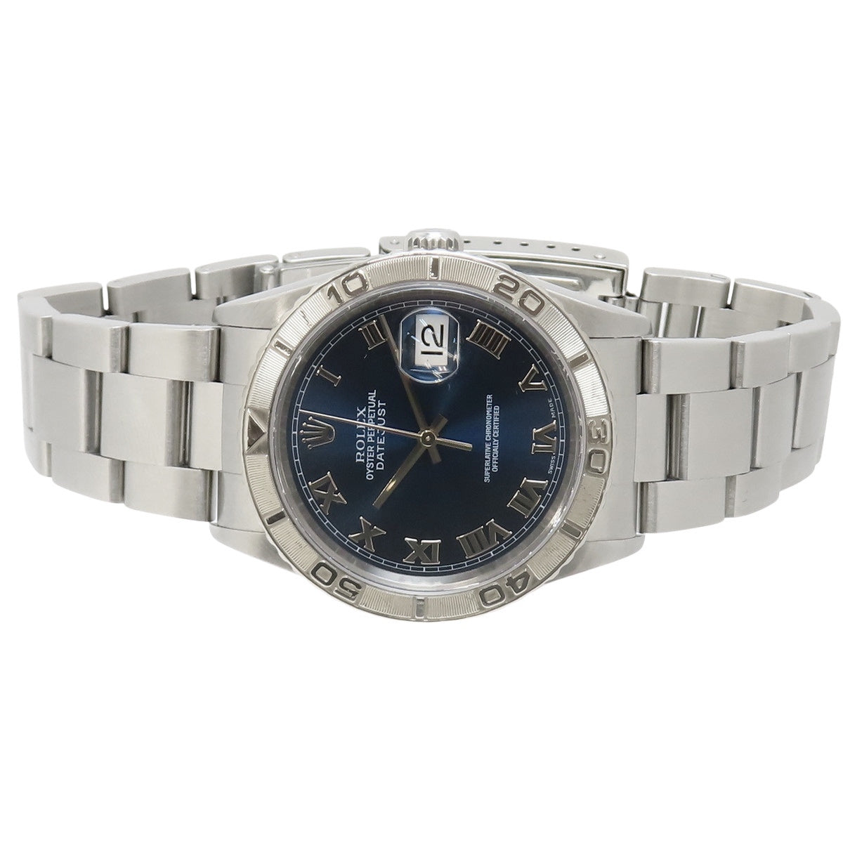 デイトジャスト サンダーバード 16264 WG/SS Y番 ブルー 自動巻き メンズ