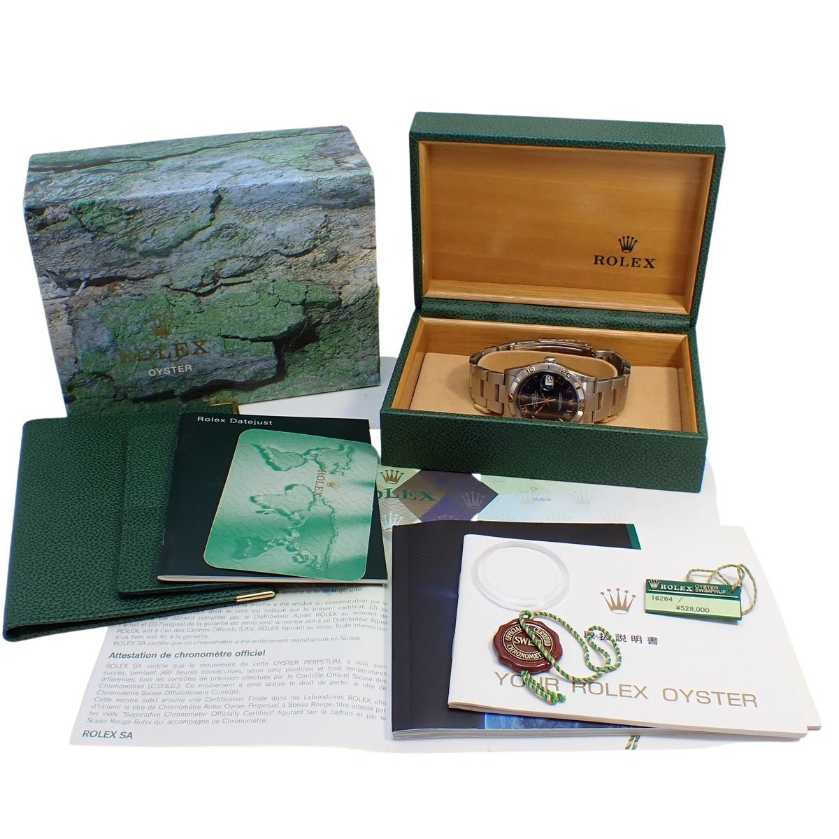 デイトジャスト サンダーバード 16264 WG/SS Y番 ブルー 自動巻き メンズ