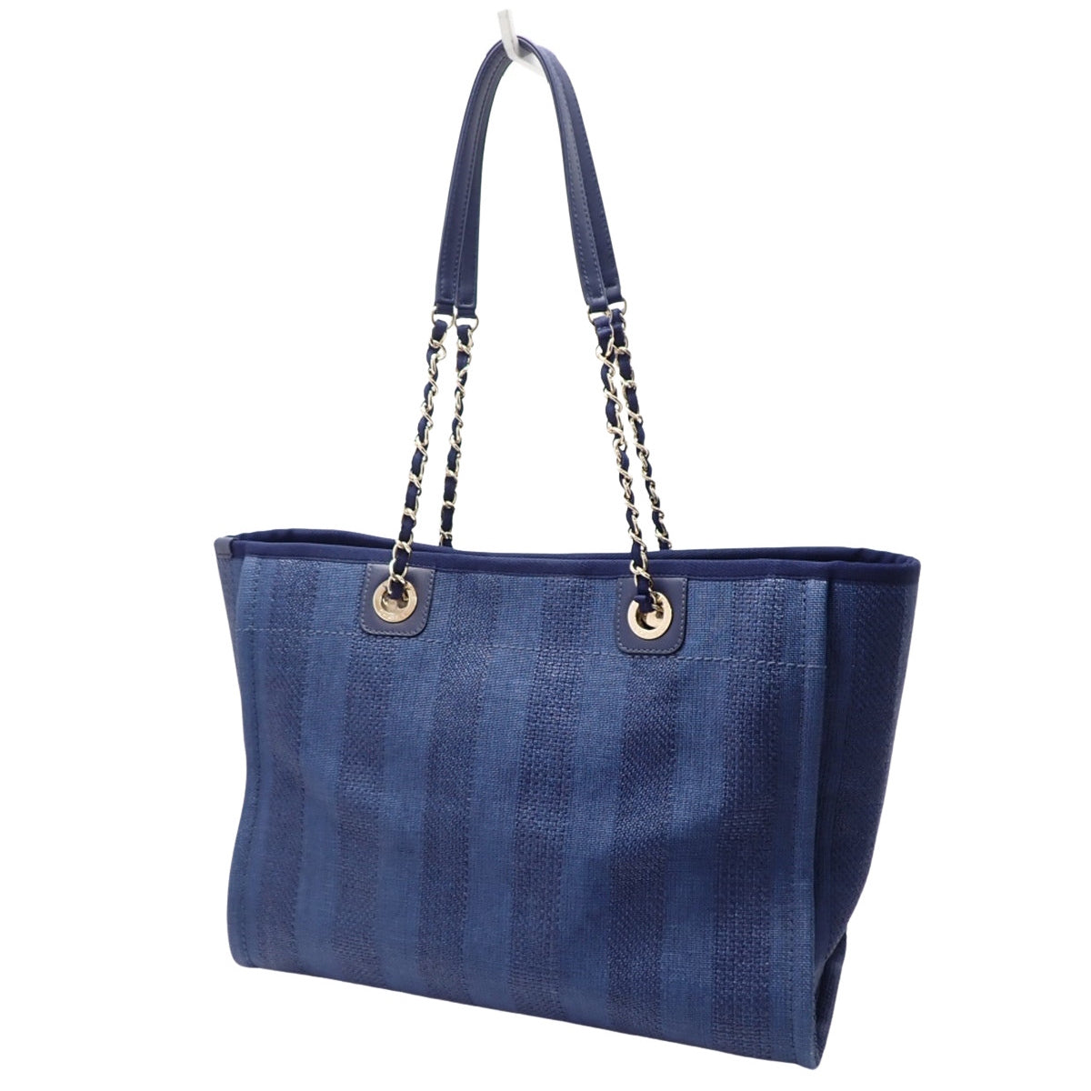 ドーヴィル チェーントート MM キャンバス レザー ネイビー