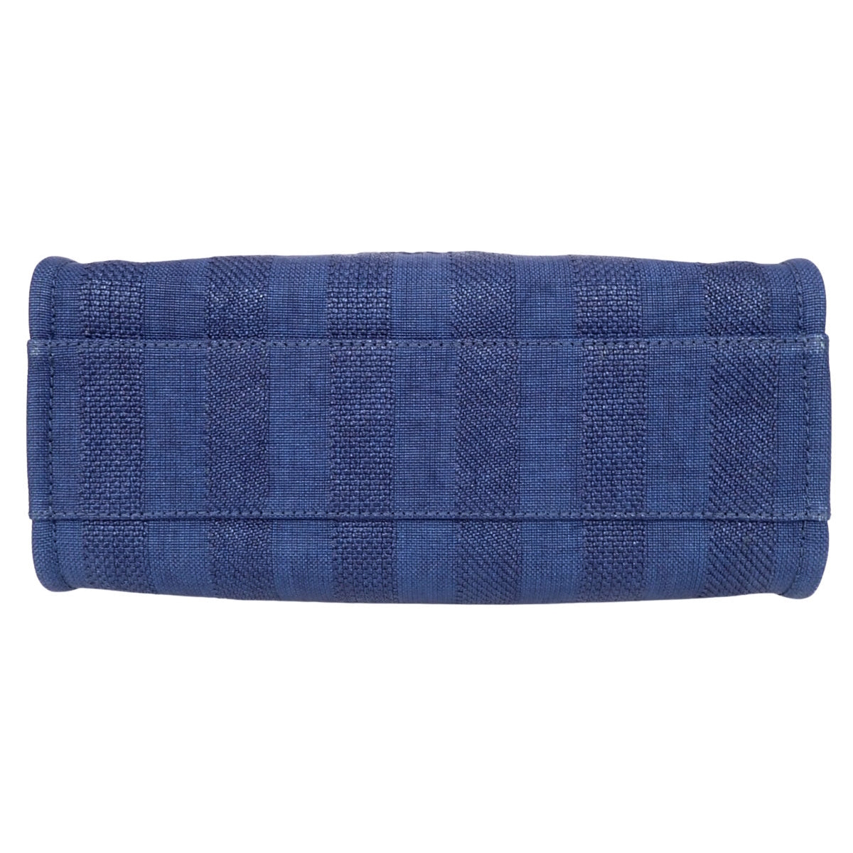 Deauville Chain Tote MM Canvas Leather Navy