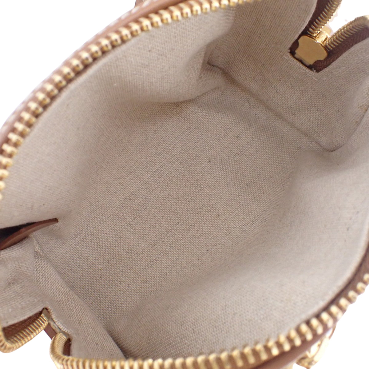 マカダム ミニボストンバッグ キャンバス レザー ベージュ ブラウン レッド 赤