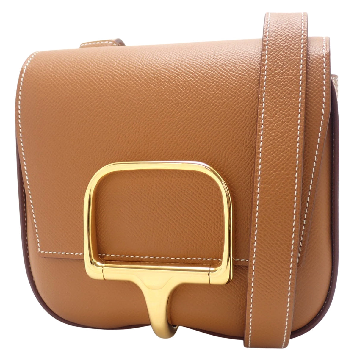 Della Cavalleria Mini Veau Epsom Gold Gold Hardware B stamp