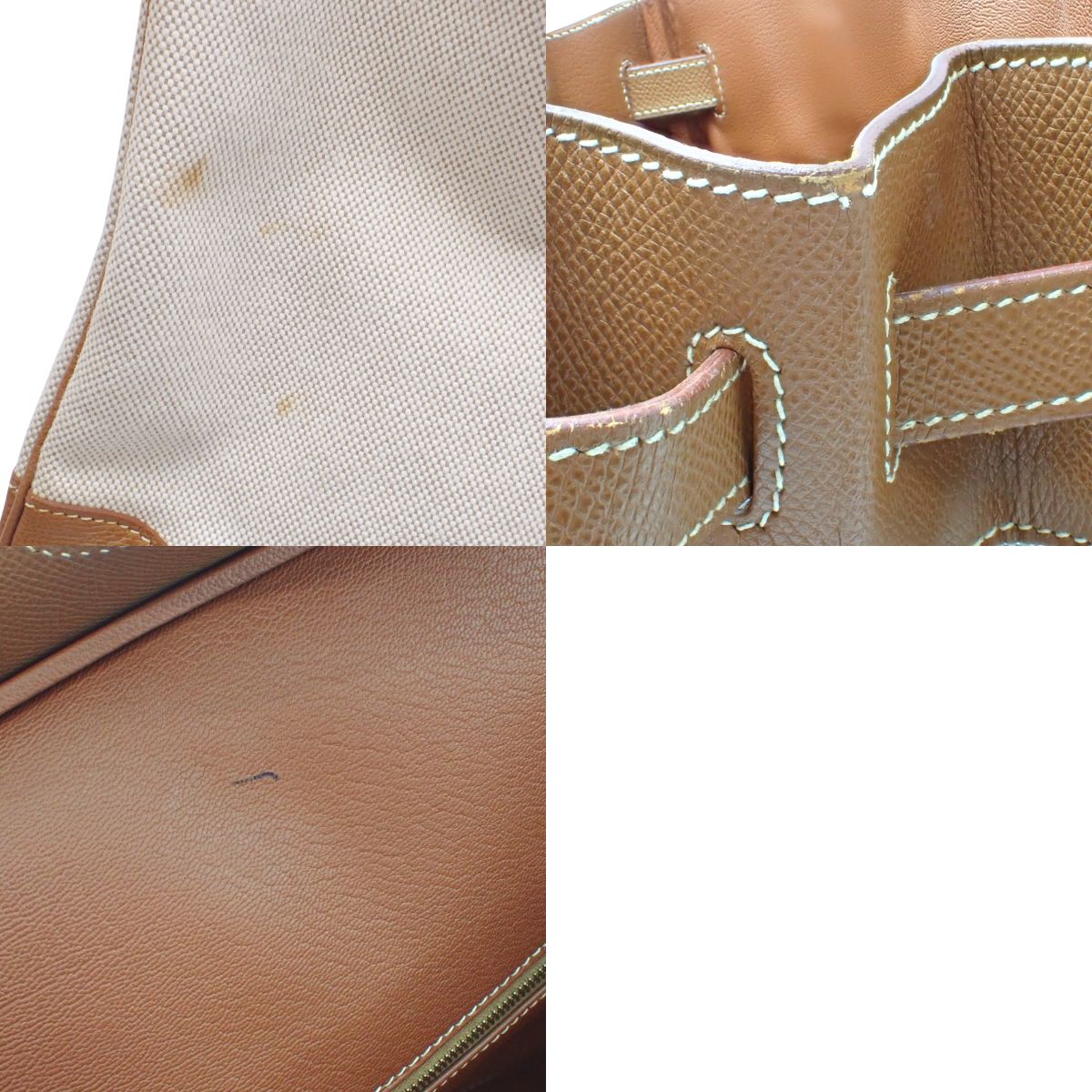 バーキン40 クシュベル トワルアッシュ ナチュラル ゴールド ゴールド金具 □D刻印